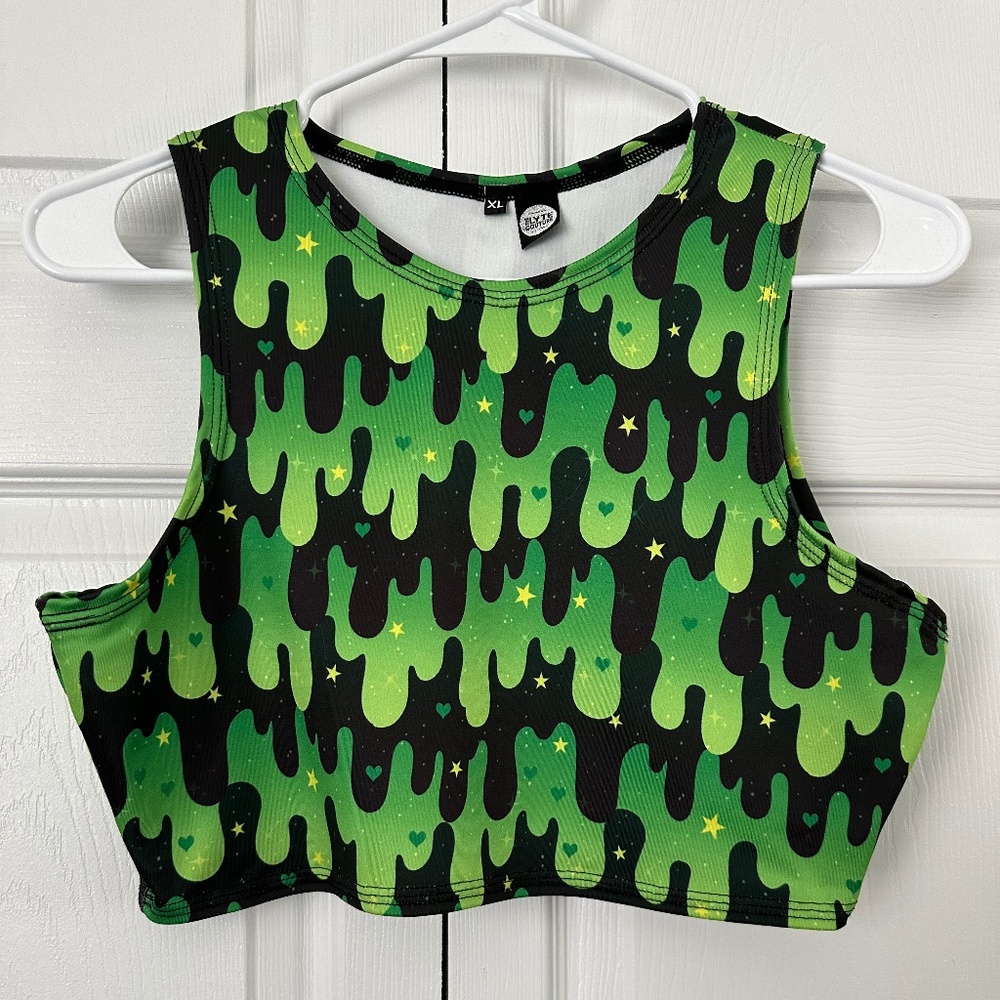 Green Crop Top XL